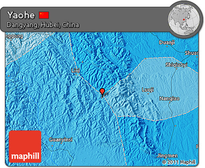 Political 3D Map of Yaohe