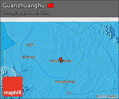 Political 3D Map of Guanzhuanghu