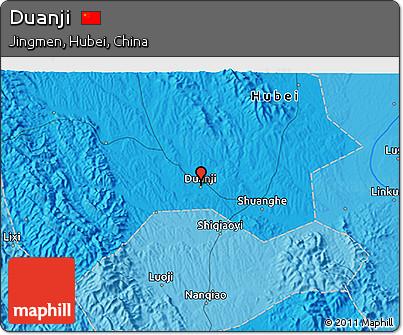 Political 3D Map of Duanji