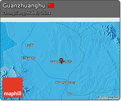Political 3D Map of Guanzhuanghu
