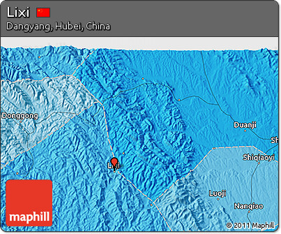 Political 3D Map of Lixi