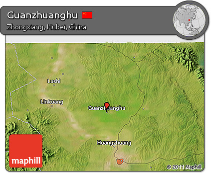 Satellite 3D Map of Guanzhuanghu