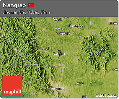 Satellite 3D Map of Nanqiao