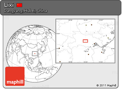 Blank Location Map of Lixi