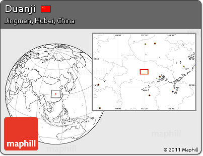 Blank Location Map of Duanji