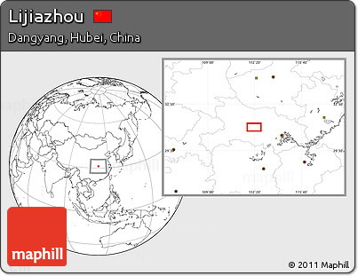 Blank Location Map of Lijiazhou