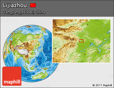 Physical Location Map of Lijiazhou