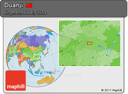 Political Location Map of Duanji