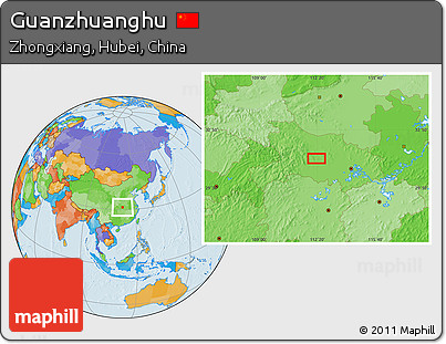 Political Location Map of Guanzhuanghu