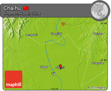 Physical Map of Chaihu