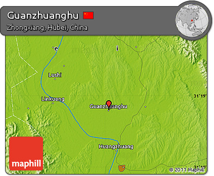 Physical Map of Guanzhuanghu