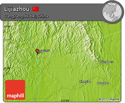 Physical Map of Lijiazhou