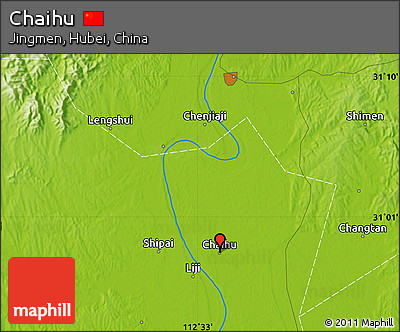 Physical Map of Chaihu