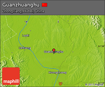 Physical Map of Guanzhuanghu