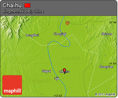 Physical Map of Chaihu