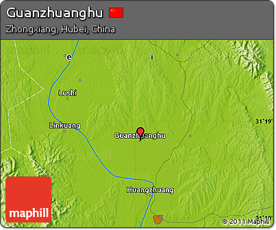 Physical Map of Guanzhuanghu