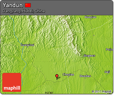 Physical Map of Yandun