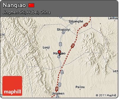 Shaded Relief Map of Nanqiao