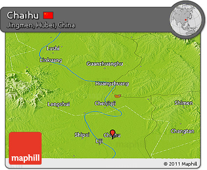 Physical Panoramic Map of Chaihu