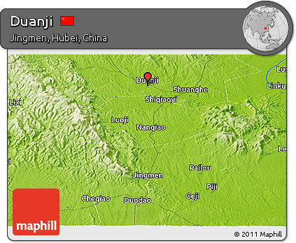 Physical Panoramic Map of Duanji