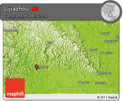Physical Panoramic Map of Lijiazhou