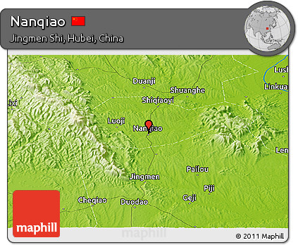 Physical Panoramic Map of Nanqiao