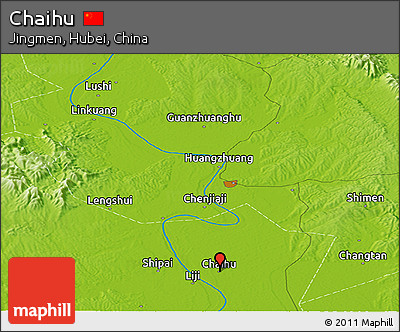 Physical Panoramic Map of Chaihu
