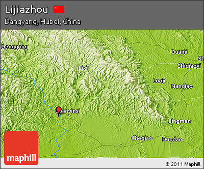Physical Panoramic Map of Lijiazhou
