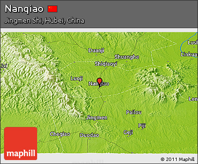 Physical Panoramic Map of Nanqiao