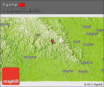 Physical Panoramic Map of Yaohe