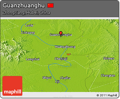 Physical Panoramic Map of Guanzhuanghu