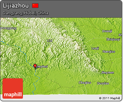 Physical Panoramic Map of Lijiazhou