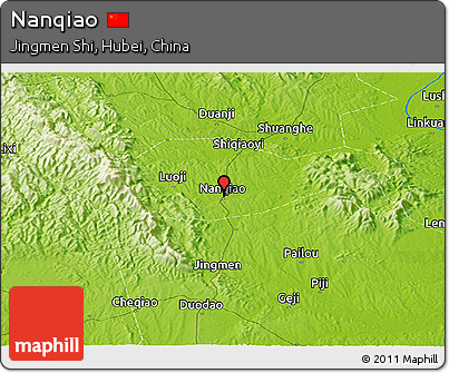 Physical Panoramic Map of Nanqiao