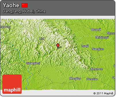 Physical Panoramic Map of Yaohe
