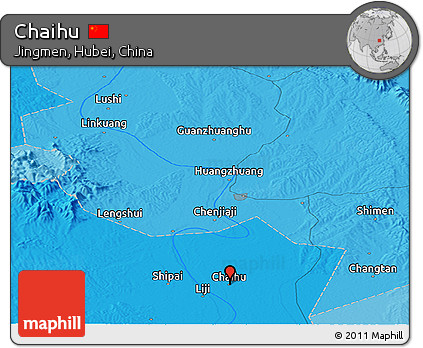 Political Panoramic Map of Chaihu