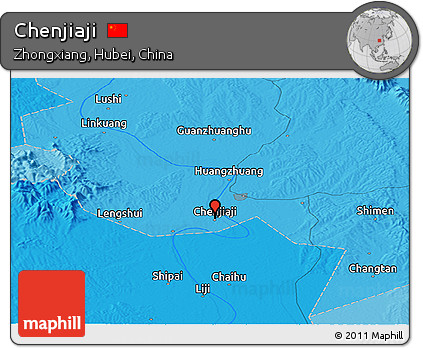 Political Panoramic Map of Chenjiaji