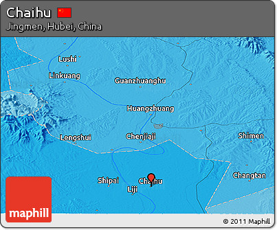 Political Panoramic Map of Chaihu