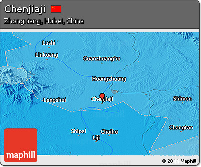 Political Panoramic Map of Chenjiaji