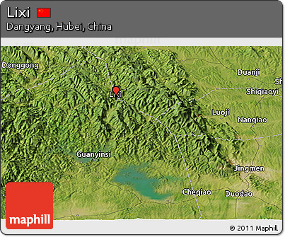 Satellite Panoramic Map of Lixi