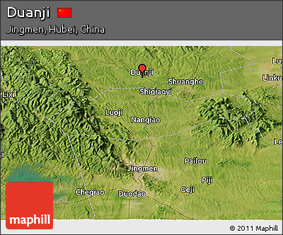 Satellite Panoramic Map of Duanji