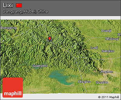 Satellite Panoramic Map of Lixi