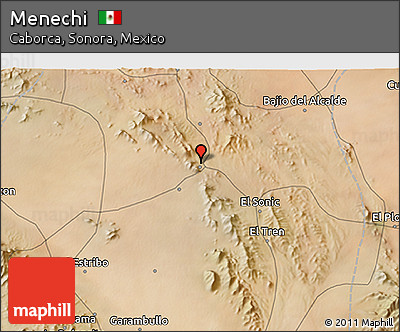 Satellite 3D Map of Menechi