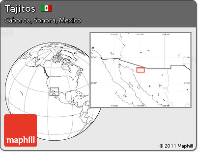 Blank Location Map of Tajitos