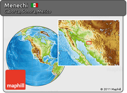 Physical Location Map of Menechi