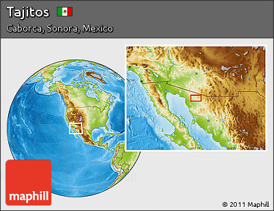 Physical Location Map of Tajitos