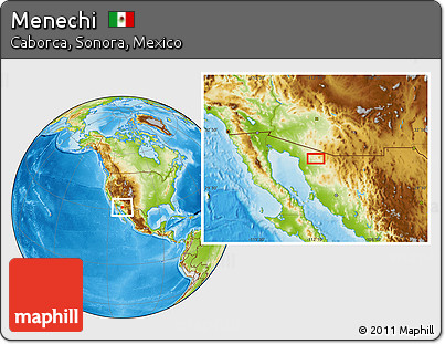 Physical Location Map of Menechi
