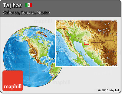 Physical Location Map of Tajitos