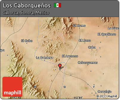 Satellite Map of Los Caborqueños