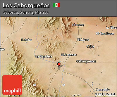 Satellite Map of Los Caborqueños