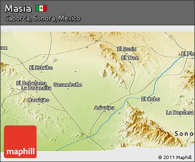 Physical Panoramic Map of Masia